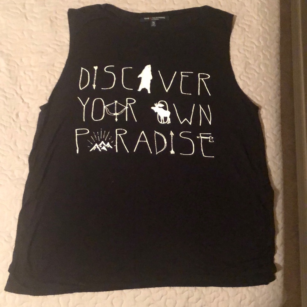 Black Lose Tank Top